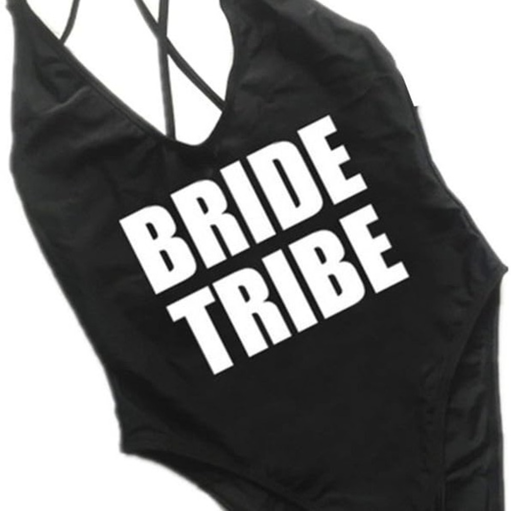 Black Bride Tribe Women's Swimsuit